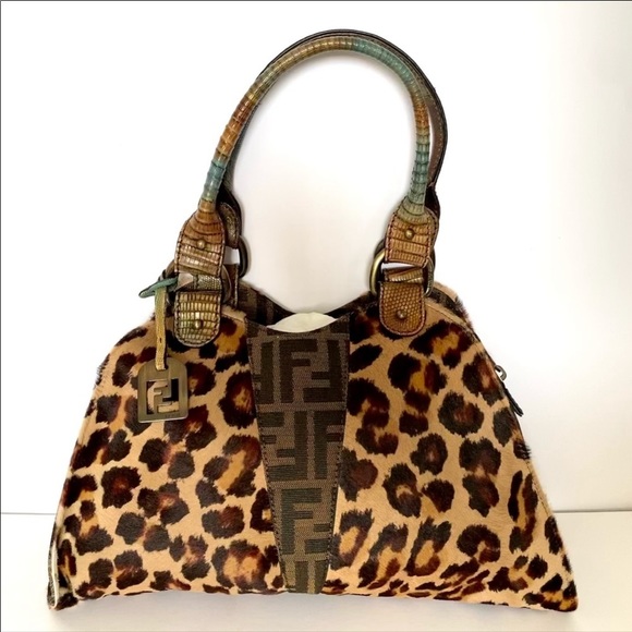 Fendi Handbags - Fendi Pony and lizard skin bag